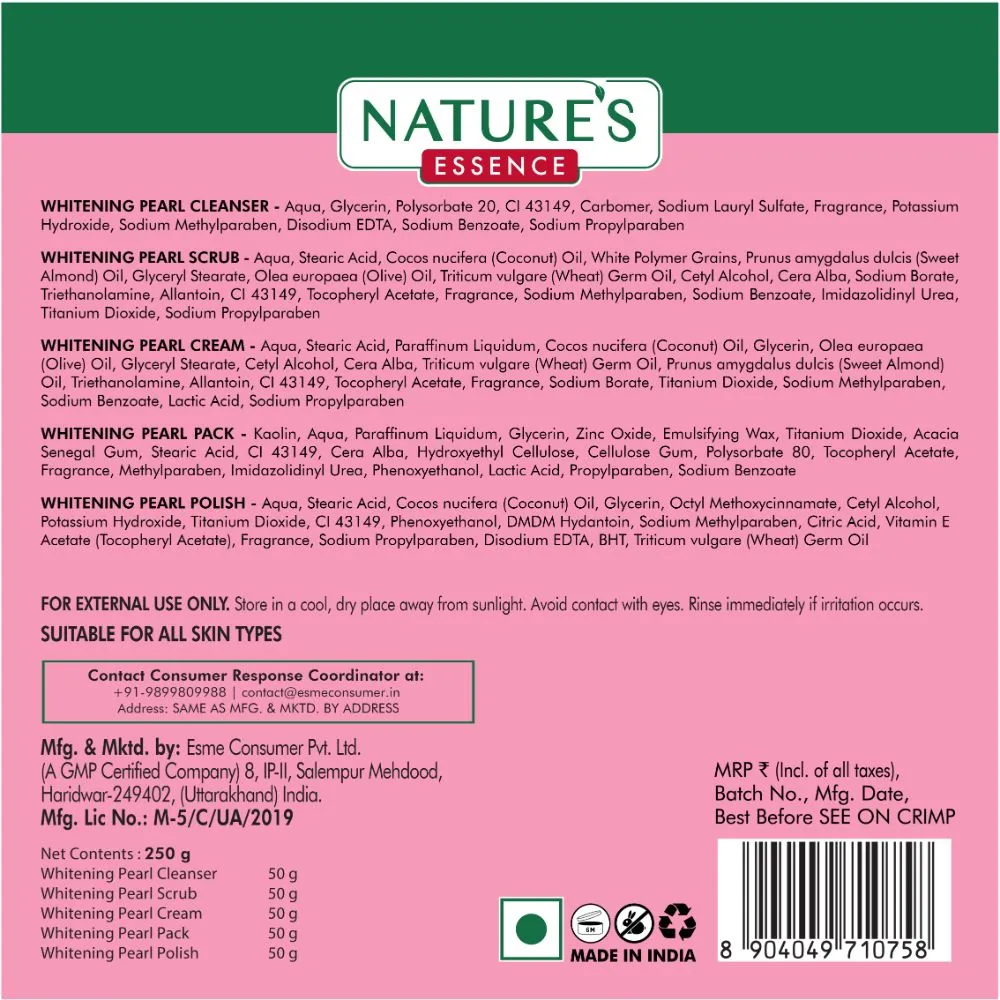 Nature's Essence Whitening Pearl Facial Kit (250 gm ) - Image 3