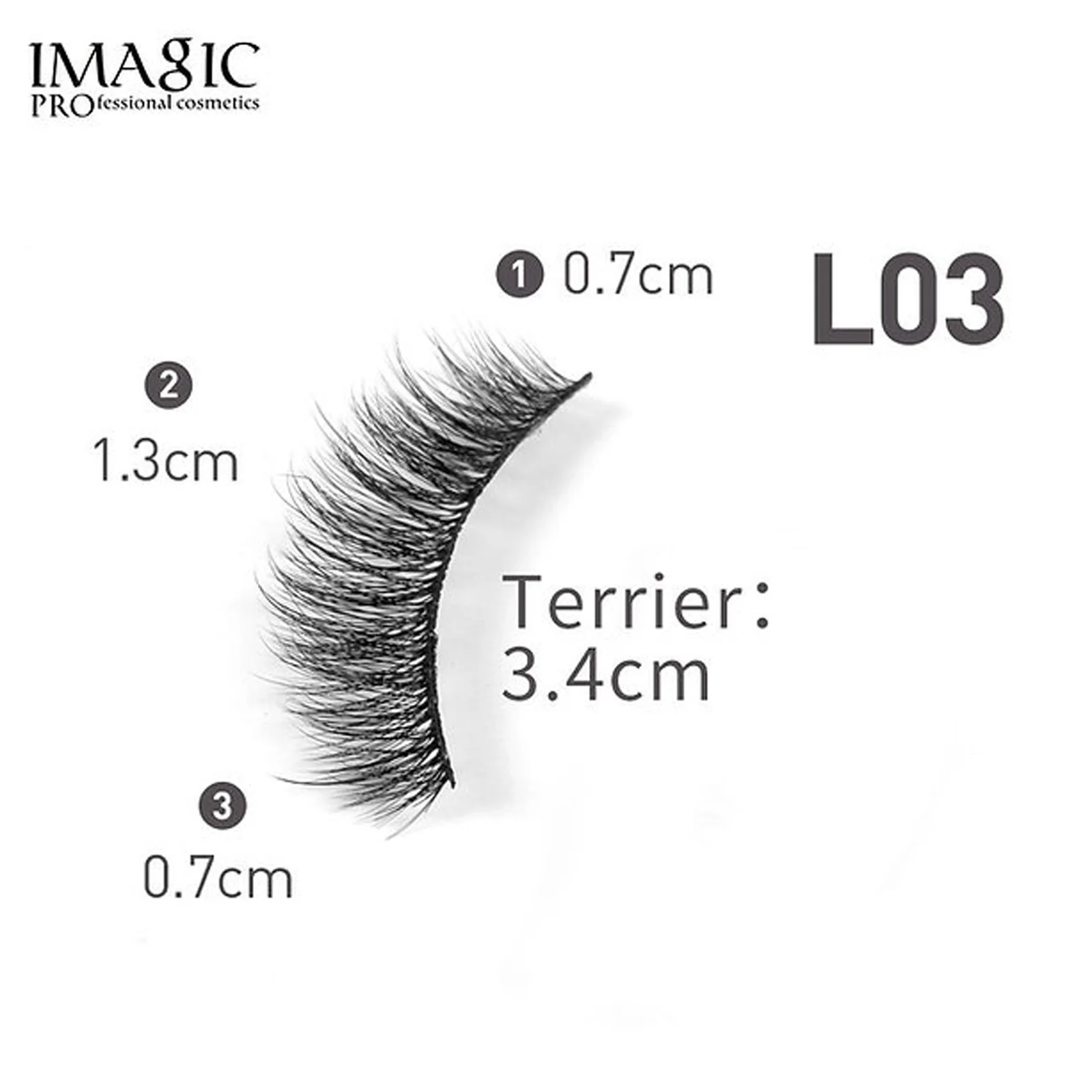 IMAGIC PROfessional 3D Fake Eyelashes L03 - Image 2