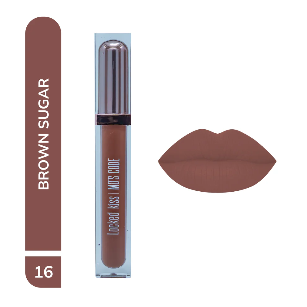 Locked Kiss - Transfer Proof Liquid Color: Brown Sugar 16