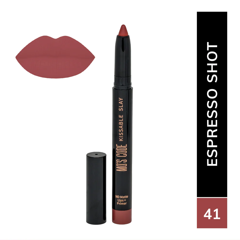 Kissable Slay- HD Matte Lips+Primer Color: Espresso Shot