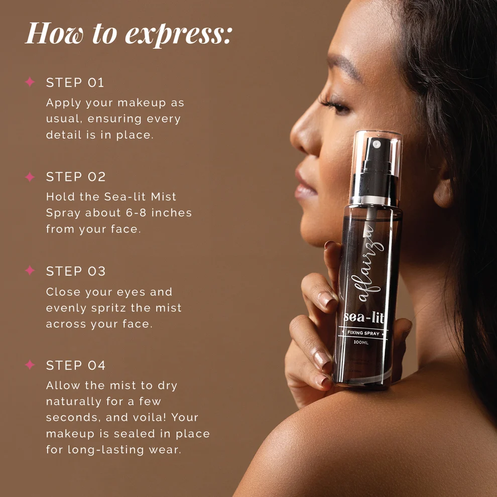 Aflairza Sea-lit Makeup Fixing Spray 100 ML - Image 2